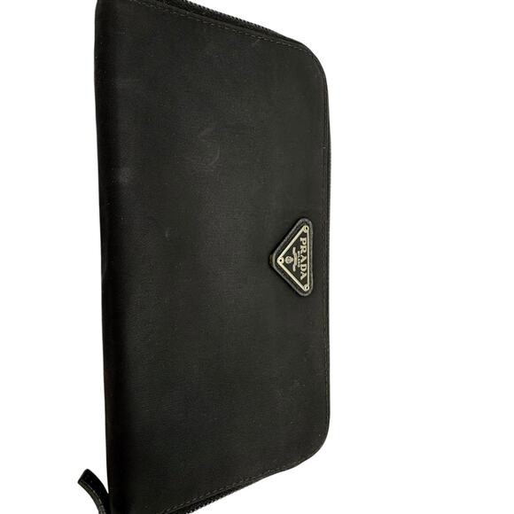 Prada Tessuto Nylon Zip Wallet in Nero (Black) - Picture 3 of 11
